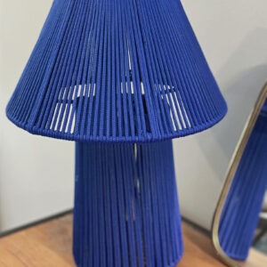 lampe a poser bleu majorelle fait a la main maroc