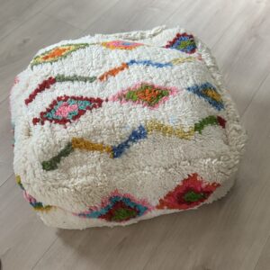 Pouf coloré Azilal - Origine Maroc